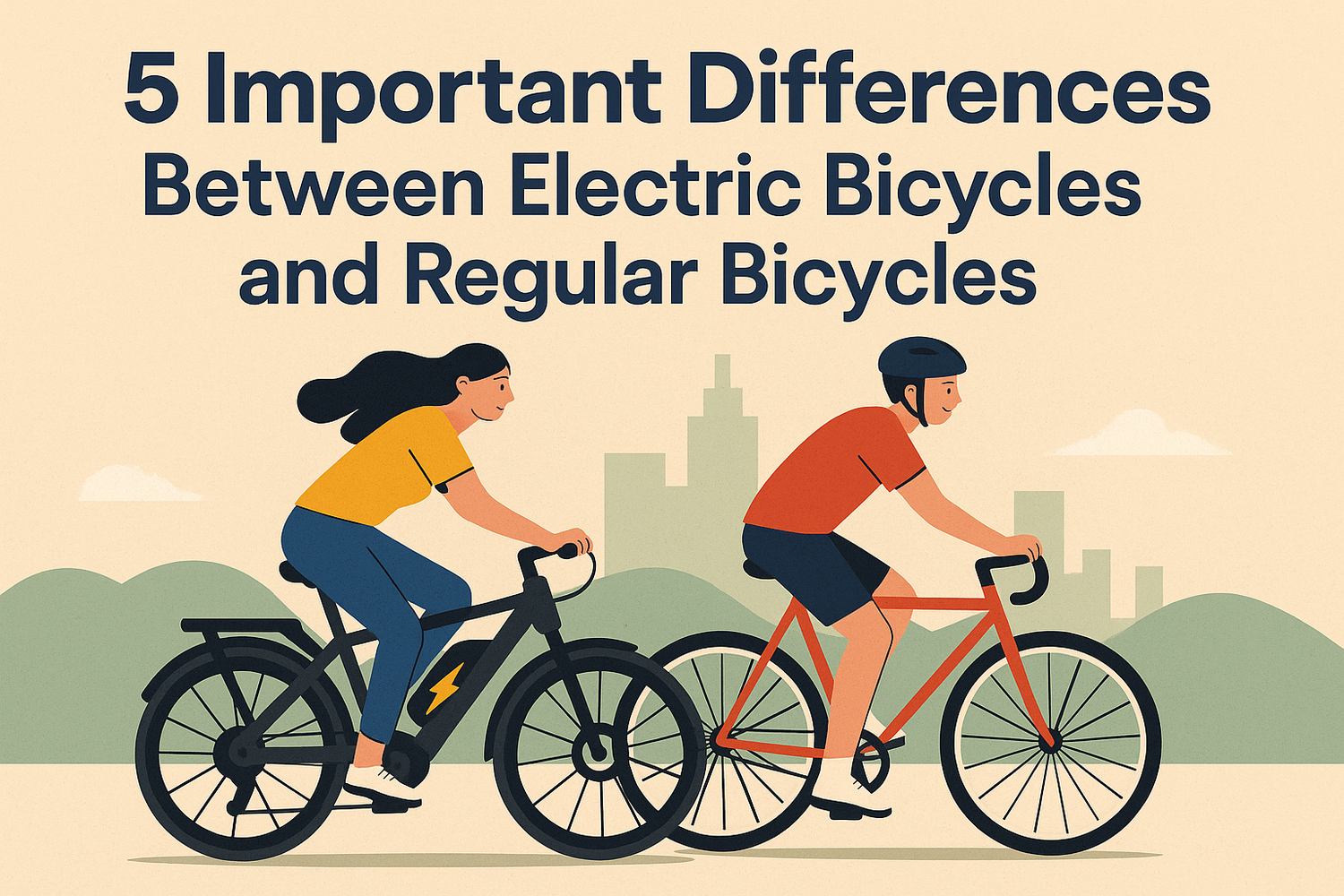 5 Important Differences Between Electric Bicycles and Regular Bicycles