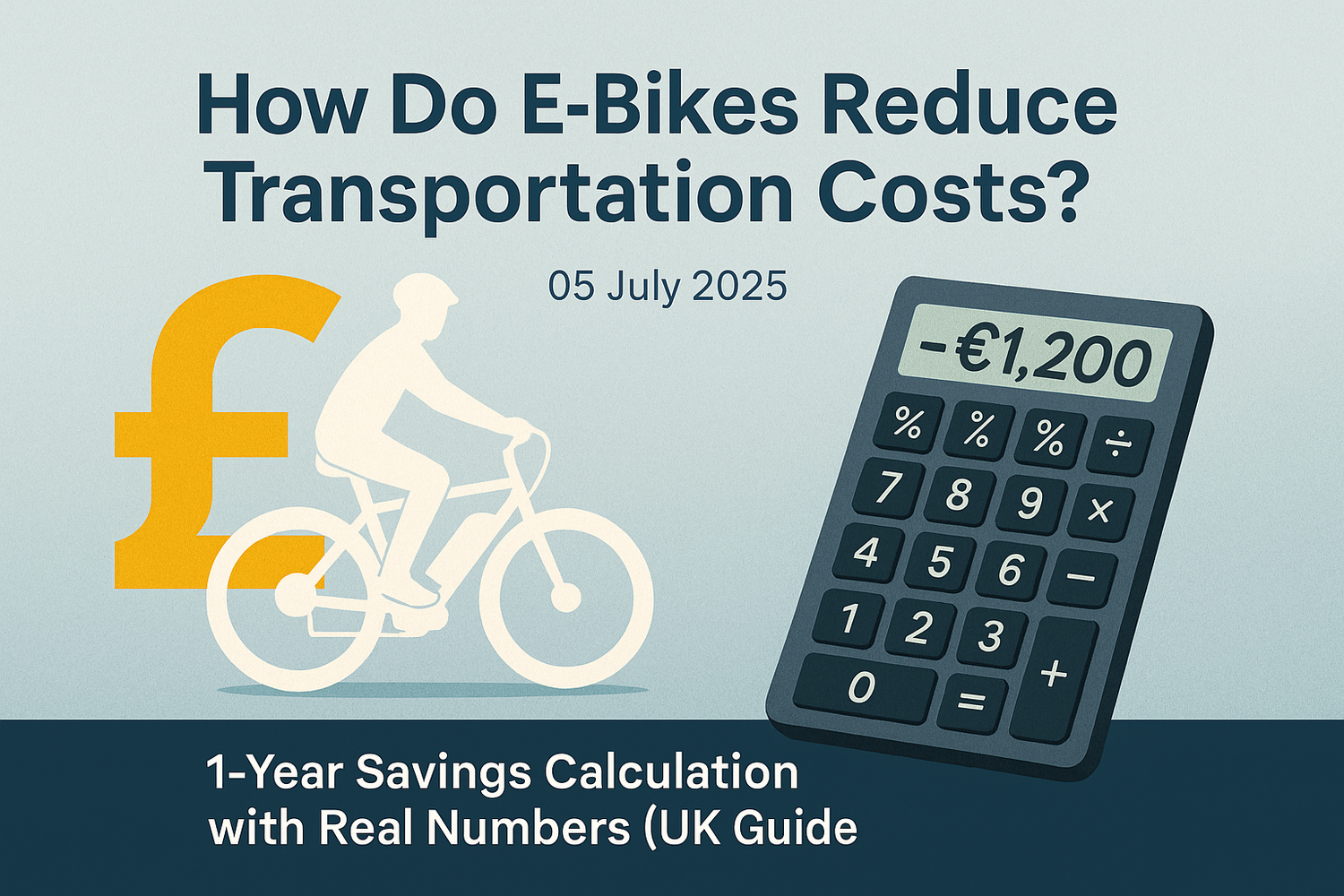🚲 How Do E-Bikes Reduce Transportation Costs?